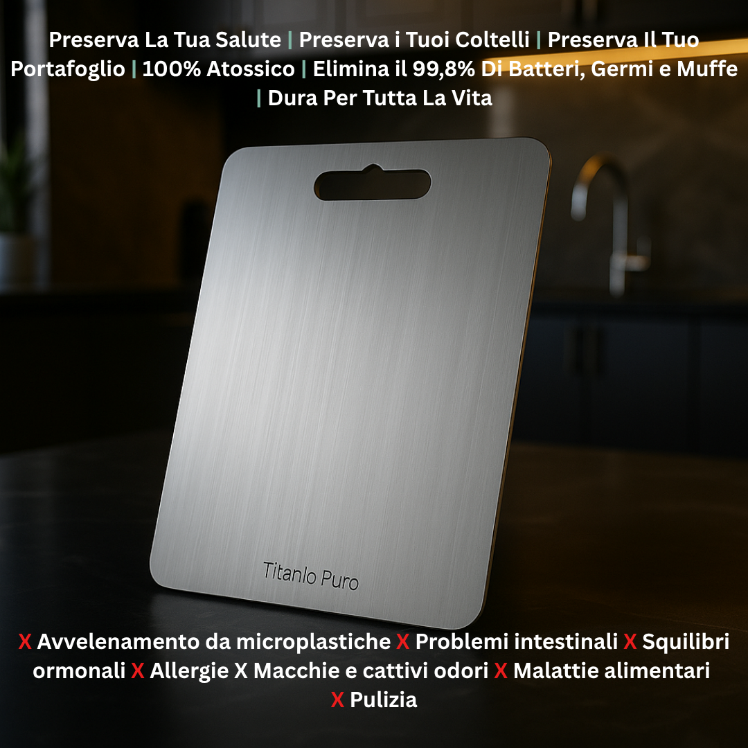 Titanio Puro - Planche à Découper en Titane