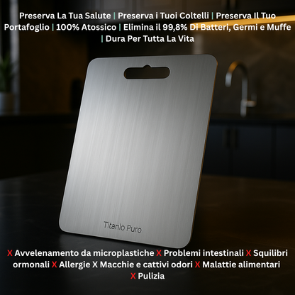 Titanio Puro - Planche à Découper en Titane