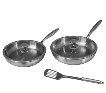 Set Duo de Poêles Classiques en Titane