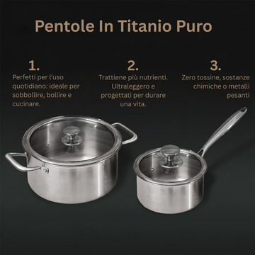 Casseroles en Titane Pur